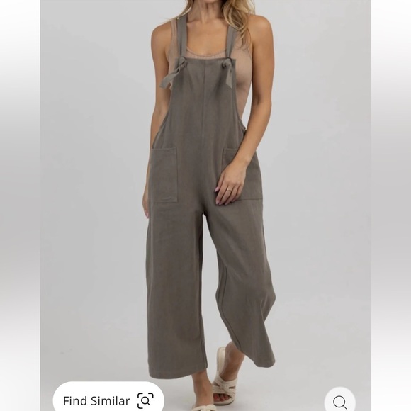 Miou Muse Cotton Linen Jumpsuit Size Medium - Picture 1 of 11